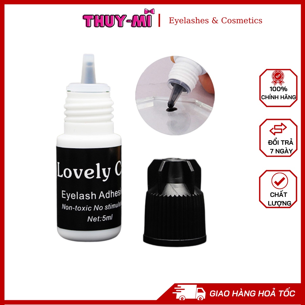 Keo nối mi không cay có thể mở mắt tự nối mi, khô nhanh, bền 1~2 tuần lovely cat 5ml