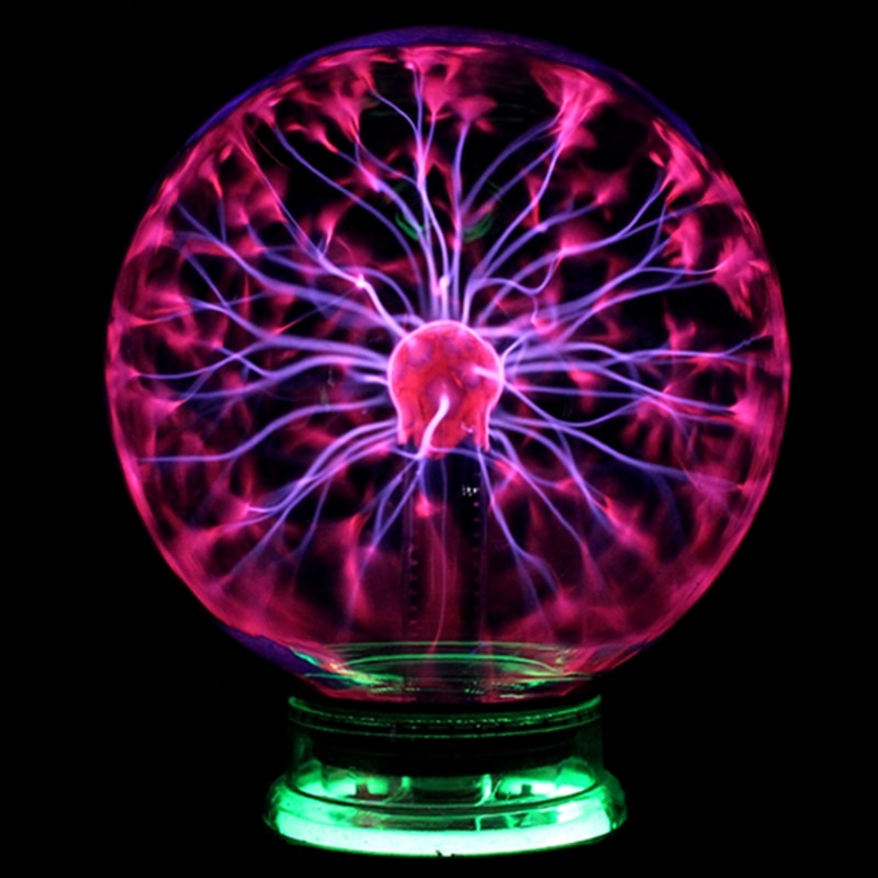 Quả cầu plasma cảm ứng nhạy trang trí phòng ngủ/phòng làm việc Quả Cầu Ma Thuật Plasma Phát Sáng Trong Đêm Nhatomstore