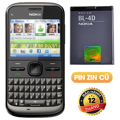 Điện thoại Nokia E5 với bàn phím Qwerty 24 chữ cái lên mạng bằng 3g, wifi, chơi game JAVA tốt