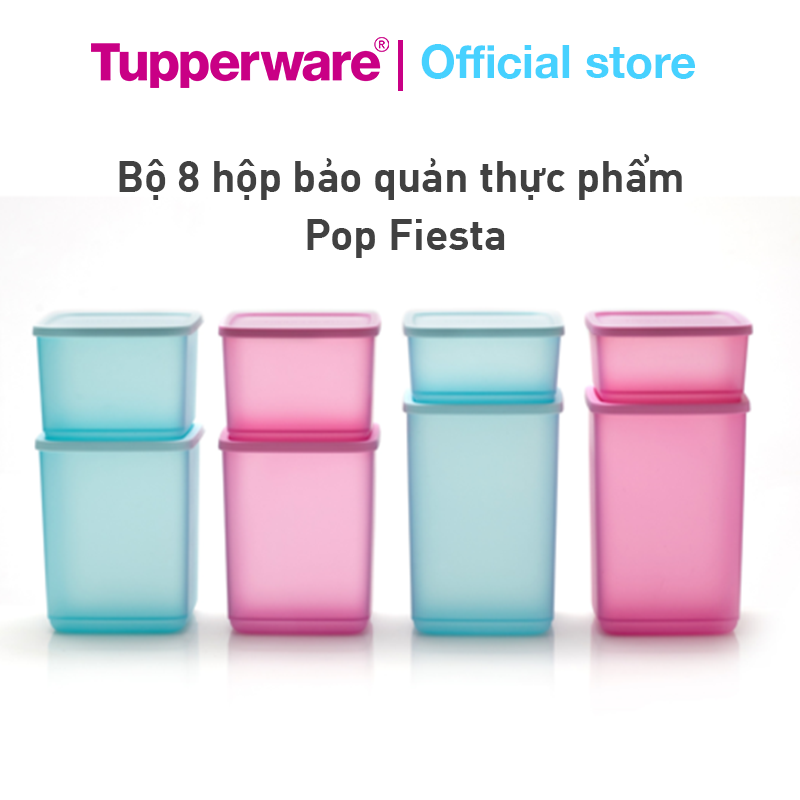 Bộ hộp bảo quản thực phẩm Tupperware Pop Fiesta