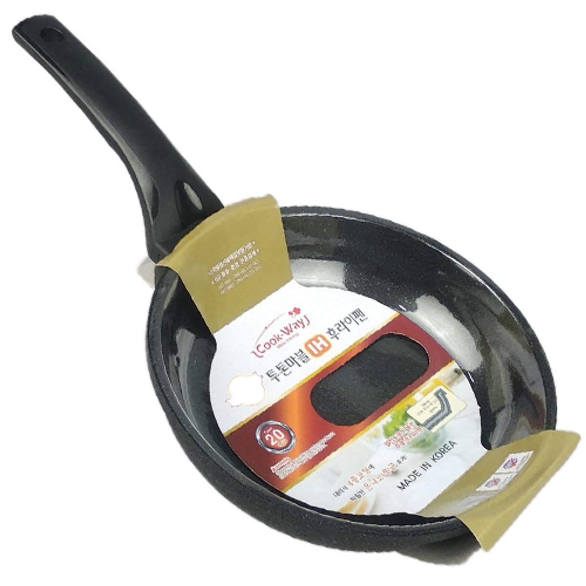Chảo đá đáy từ chống dính CookWay SSIH4-20 size 20cmcạn lòng nhập khẩu hàn quốc, không kén bếp