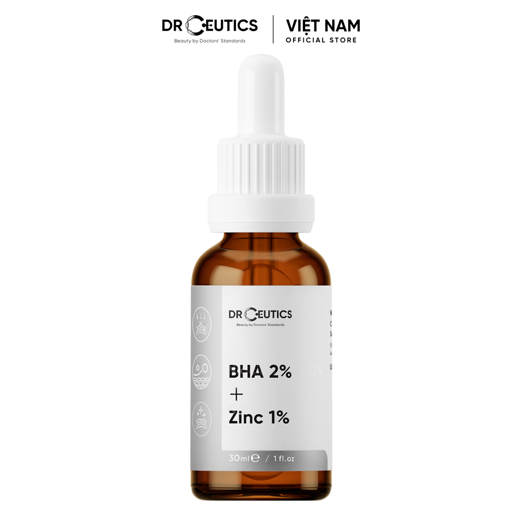 Drceutics serum mụn bha ngăn ngừa mụn bha 2% + zinc 1%