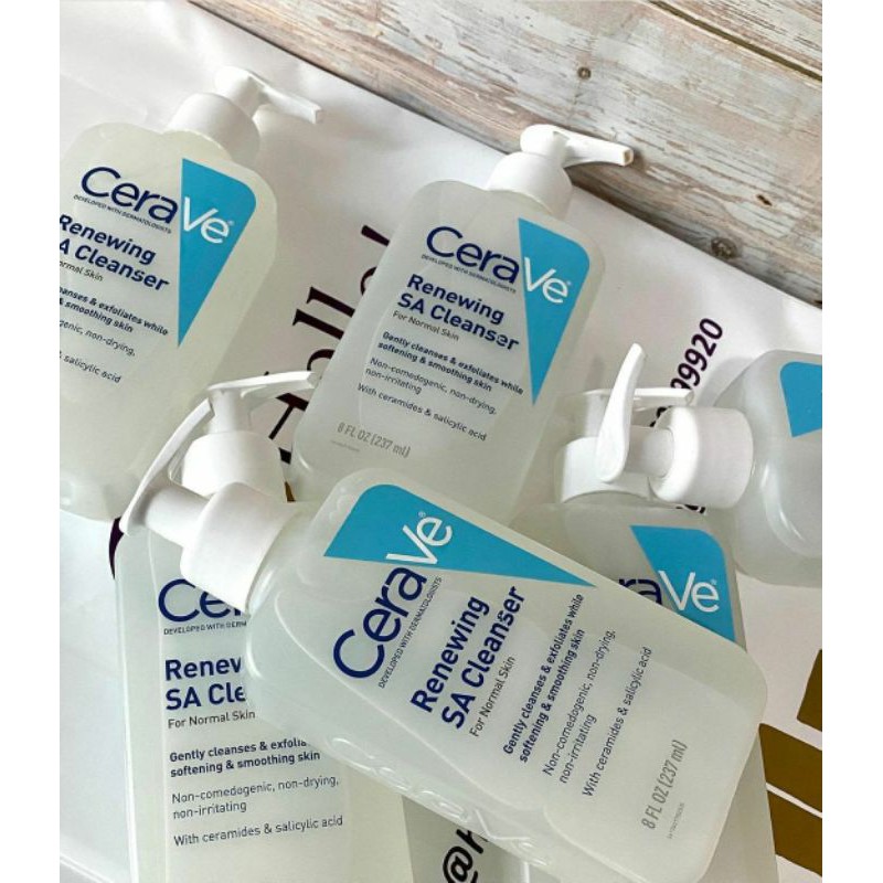 [Hàng Mỹ] Sửa rửa mặt dịu nhẹ CeraVe Renewing SA Cleanser