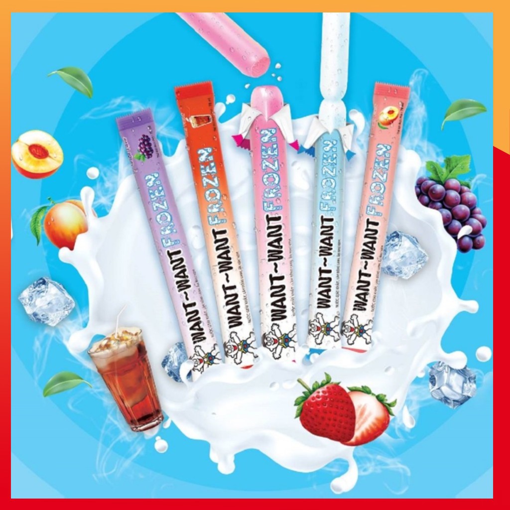 20 cây kem đá want want mix- bòn bon tuổi thơ- đồ ăn vặt