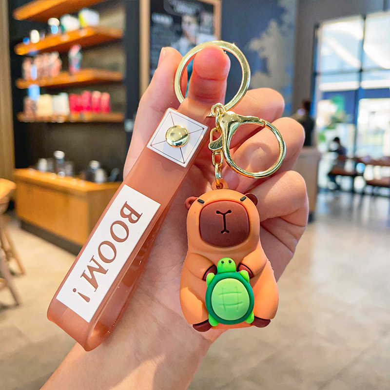 Chuột Capybara Mini, Móc khóa Chuột lang Balo Rùa Mini Gấu Bông Hot Trend