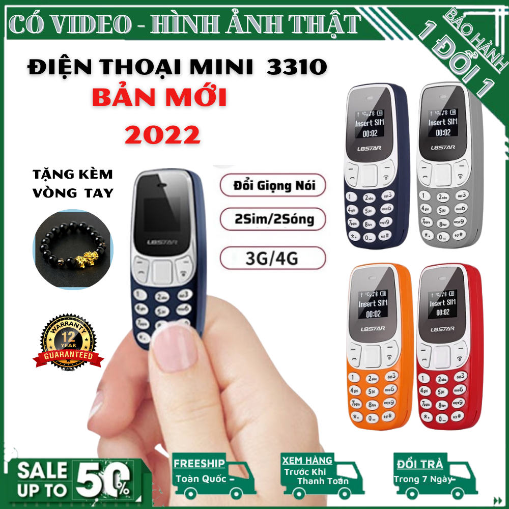 Điện thoại mini , l8star bm10 , 2 sim 2 sóng siêu nhỏ , đổi giọng nói , kết nối bluetooth , nghe nhạc mp3