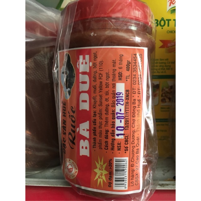 Combo 2 hủ mắm ruốc bà duệ 400gr