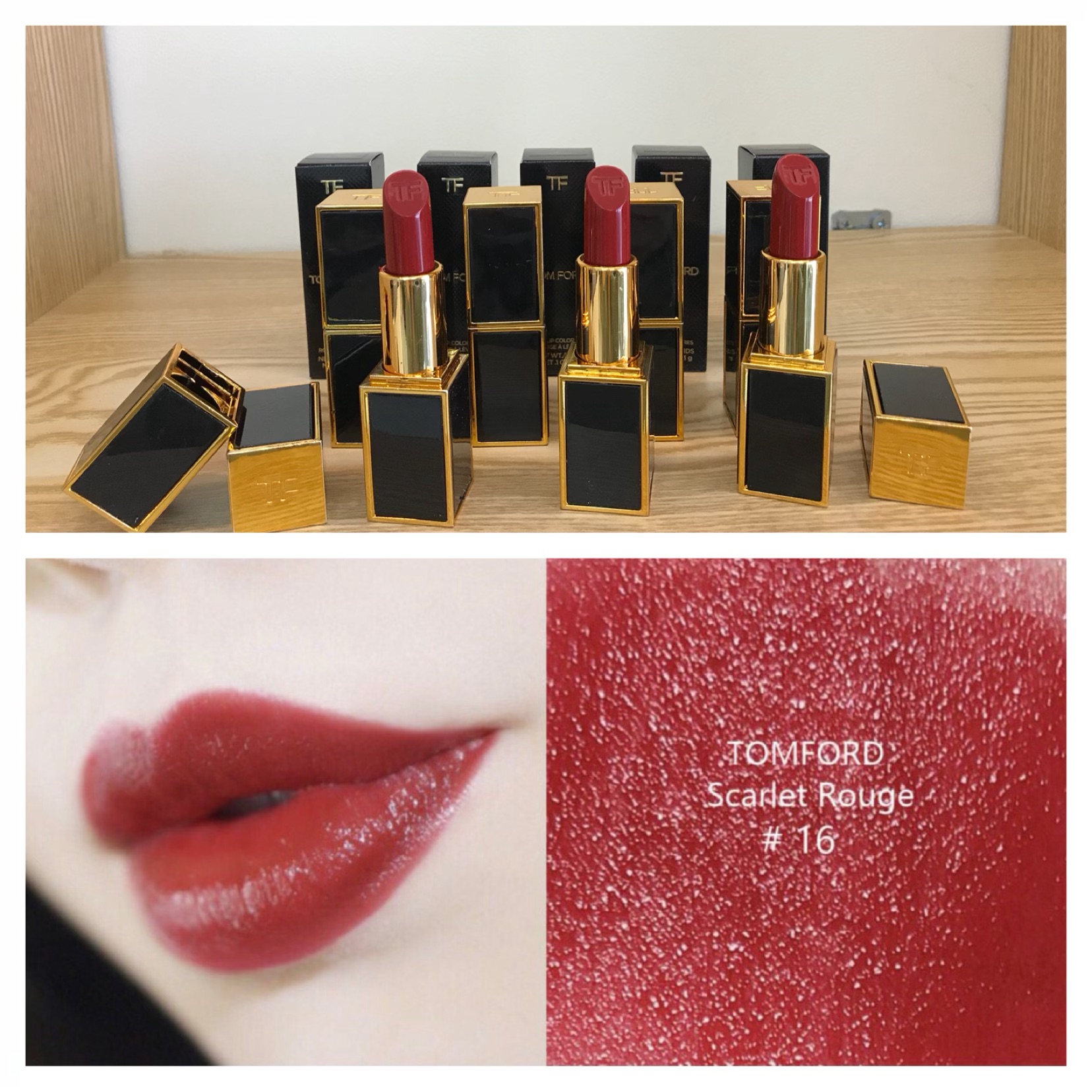 [HCM]Son Tom Ford Scarlet Rouge 16 Màu Đỏ Tươi