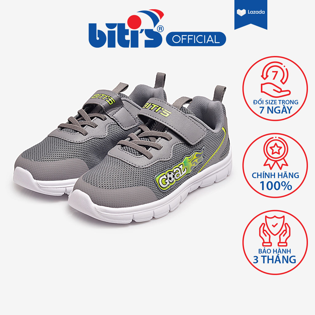 Giày thể thao bé trai biti's bsb002100xam
