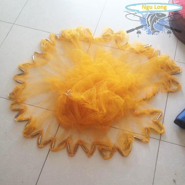 Chài dù bung 4m chuyên bắt tôm, tép và các loại cá nhỏ ( Ngu Long )