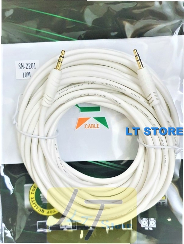 Dây cáp loa 2 đầu 3.5 dài 10M cao cấp