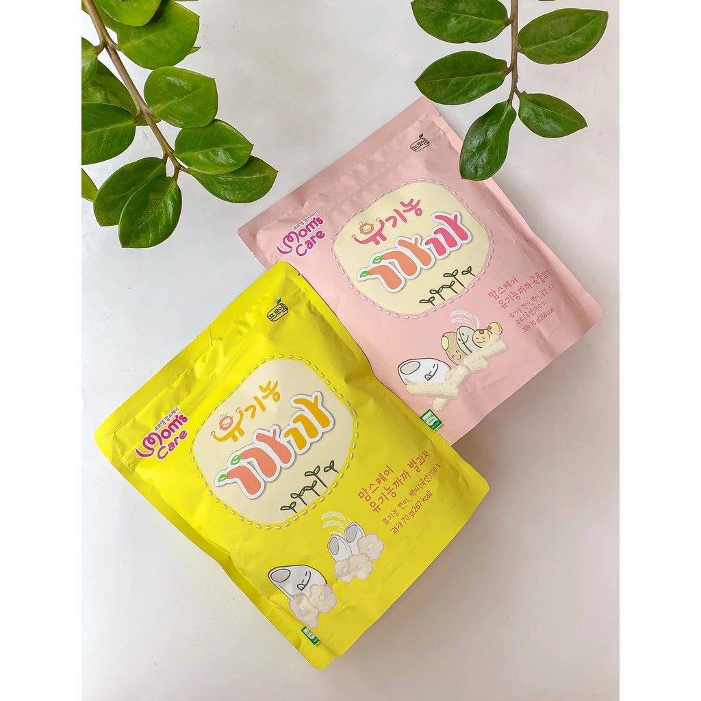 Bánh Gạo Hữu Cơ Mom’s Care 70g Hàn Quốc Cho Bé Ăn Dặm Từ 6 Tháng Tuổi