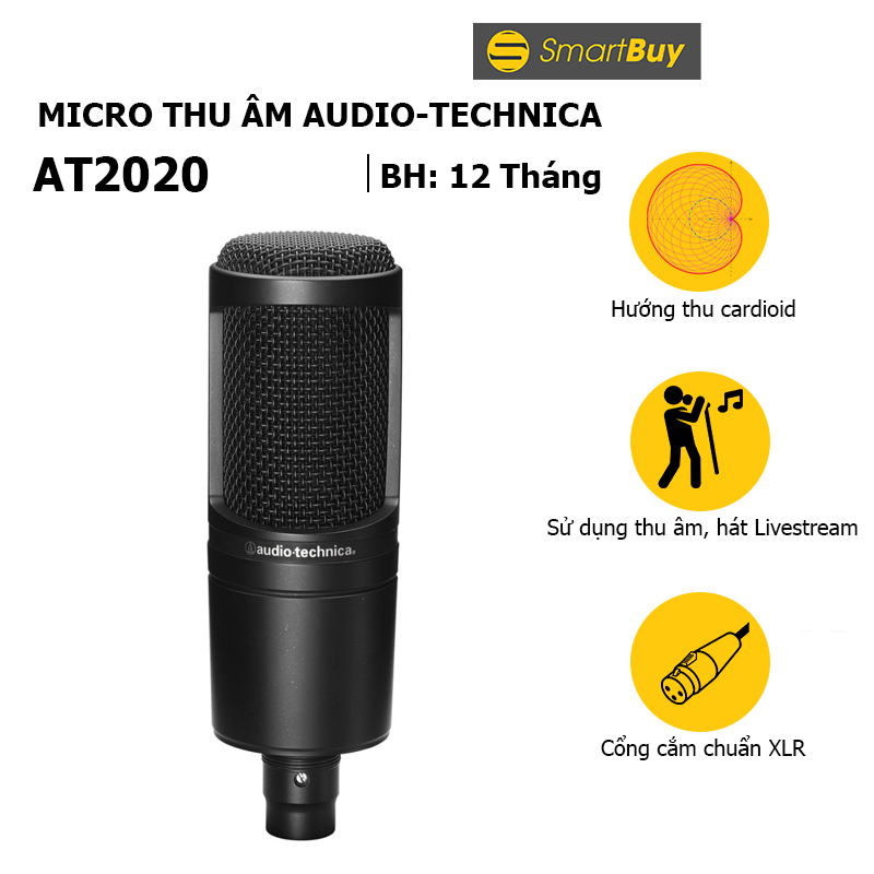 Mic thu âm audio-technica at2020 - hàng chính hãng