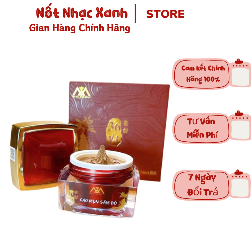[HCM]Cao Mụn Sâm Đỏ 36 Vị - Sạch Mụn Mờ Thâm hộp 15gr