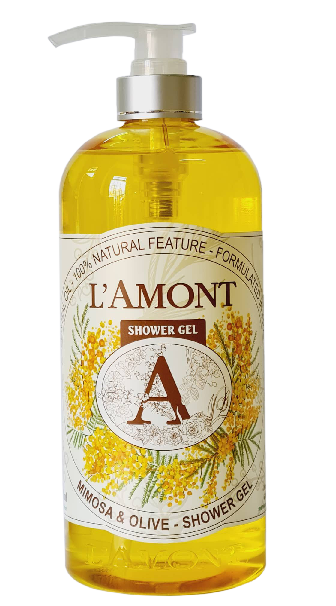 Sữa tắm Mimosa 1000ml - Thương hiệu L'amont En Provence
