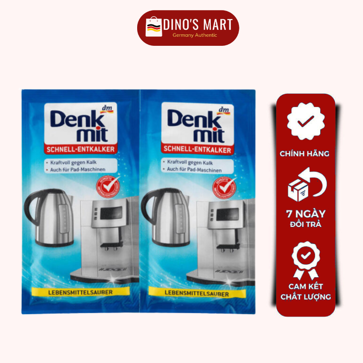 Bột rửa ấm siêu tốc tẩy cặn bình denkmit hàng đức chính hãng