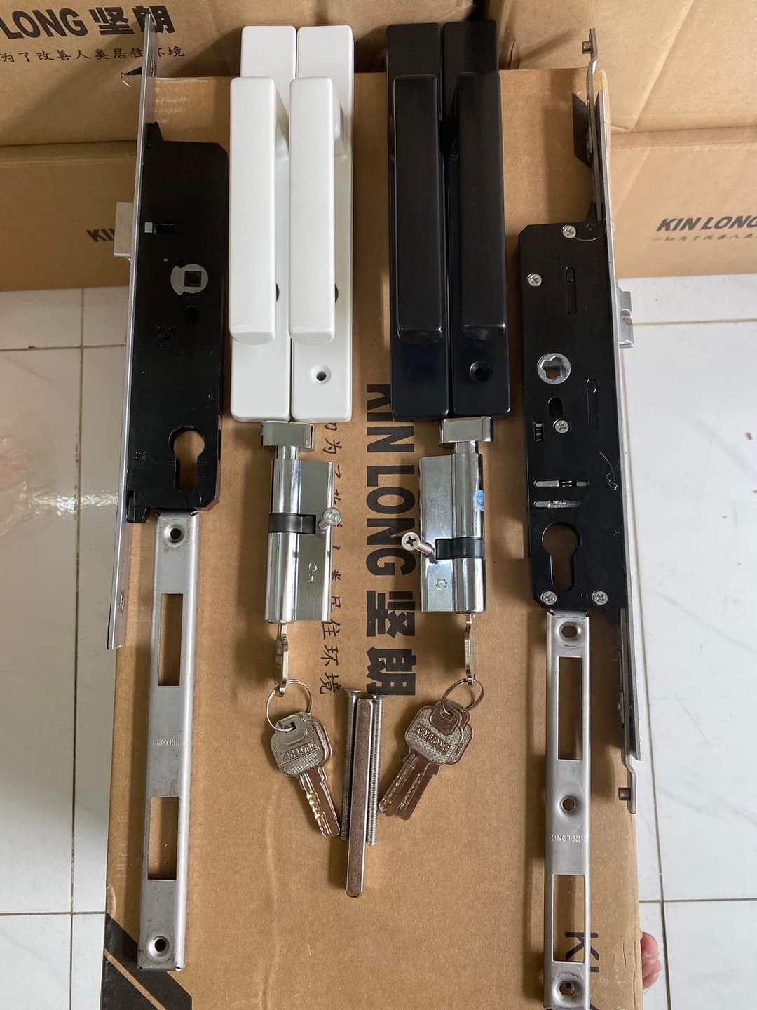 Bộ khoá đơn điểm/đa điểm kinlong chính hãng cửa nhôm xingfa