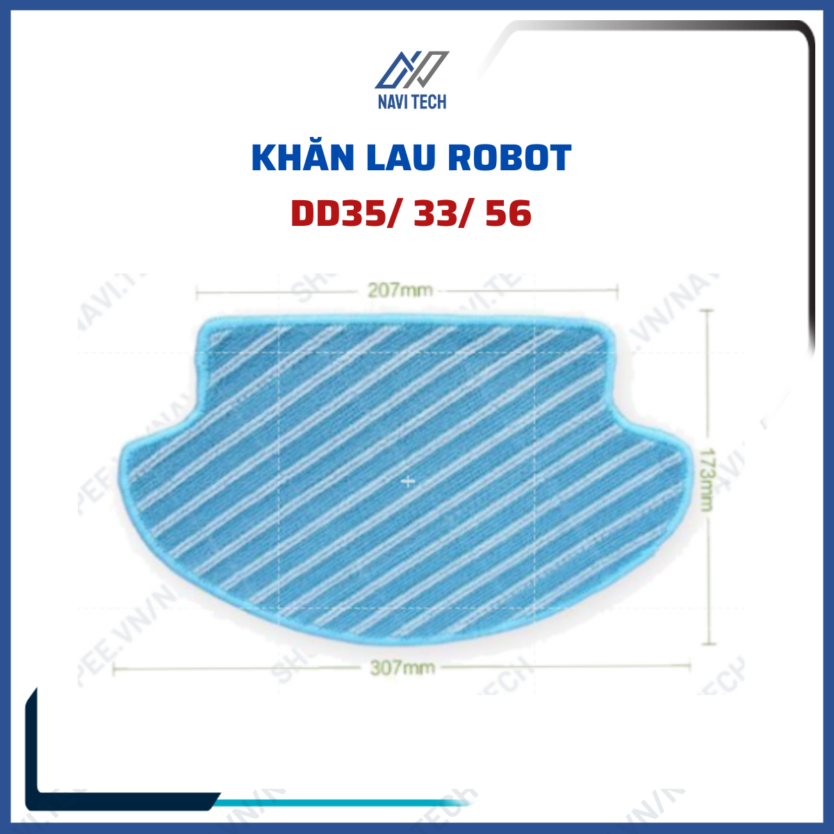 Phụ kiện khăn lau robot hút bụi lau nhà debot dd35 dd33 dd56