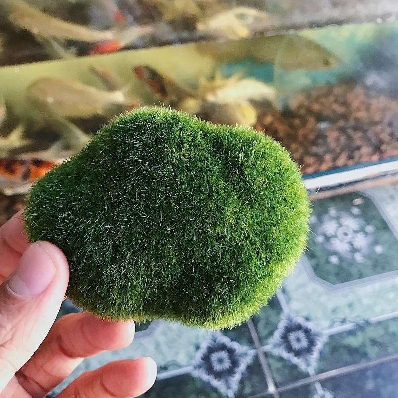 "Hoàn tiền đến 10%" ĐÁ RÊU NHÂN TẠO TRANG TRÍ HỒ CÁ TIỂU CẢNH NON BỘ ĐƯỜNG KÍNH 10CM