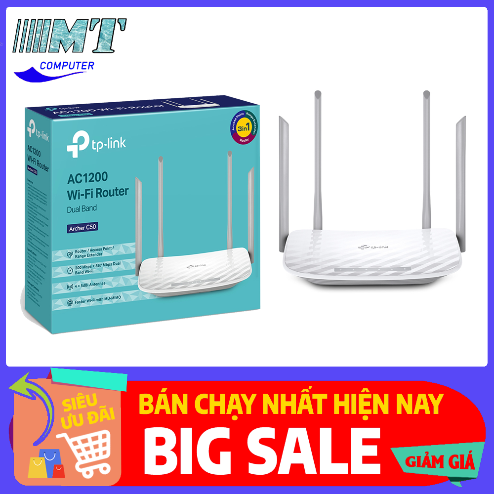 PHÁT WIFI TP LINK Archer C50 Wireless AC1200