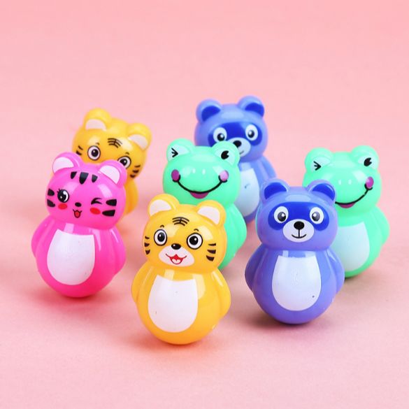 2 con lật đật mini siêu dễ thương đáng yêu - đồ chơi trẻ em giải trí 4cm