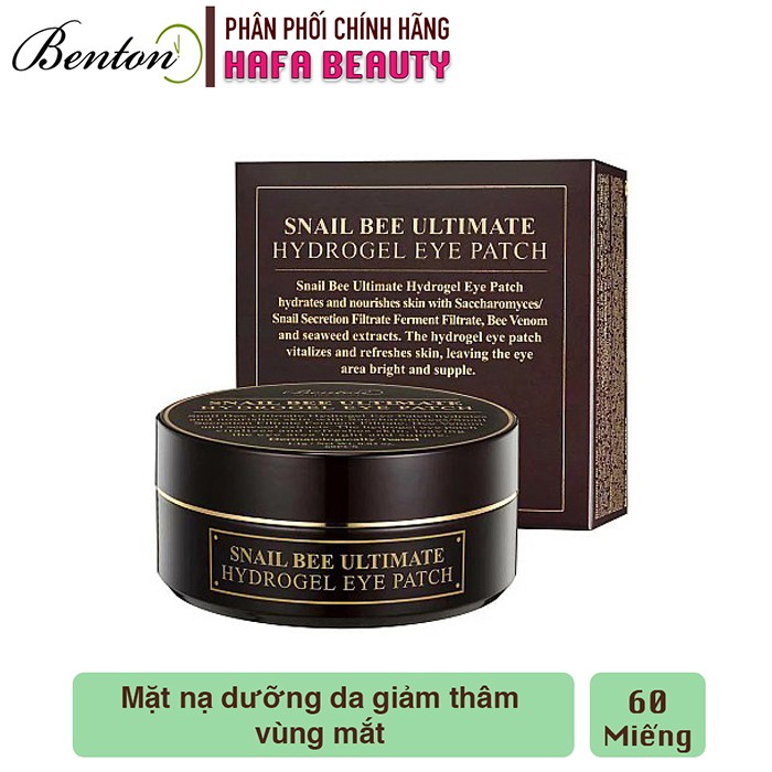 MẶT NẠ DƯỠNG ẨM, GIẢM THÂM QUẦNG THÂM MẮT BENTON SNAIL BEE ULTIMATE CHÍNH HÃNG