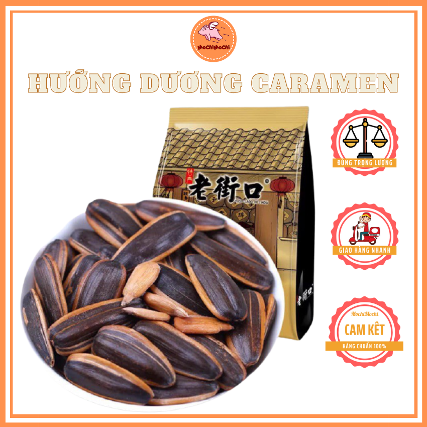 Hạt hướng dương tẩm vị date mới đồ khô - đồ ăn vặt gói 500 gram