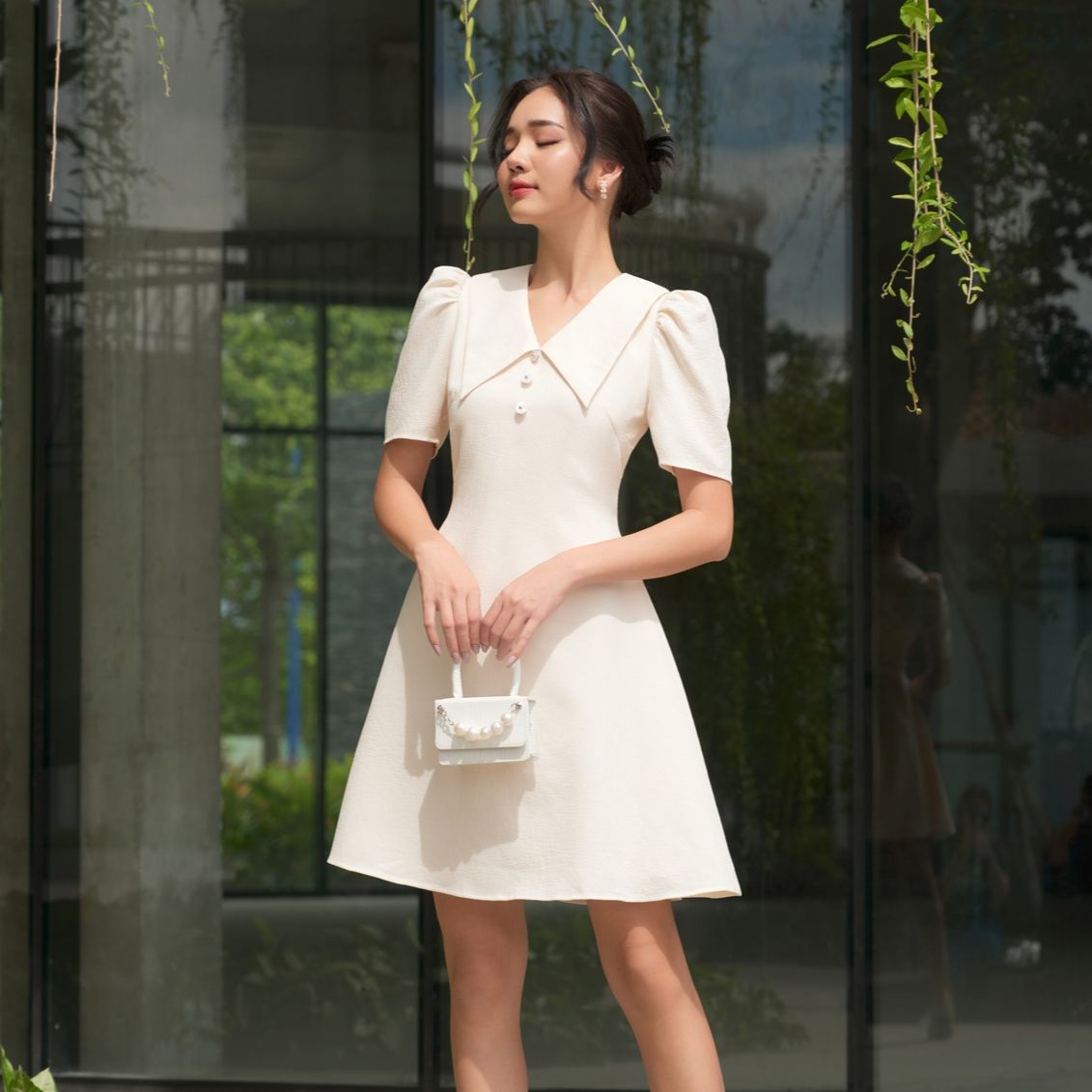 Olv - đầm viktor flare dress