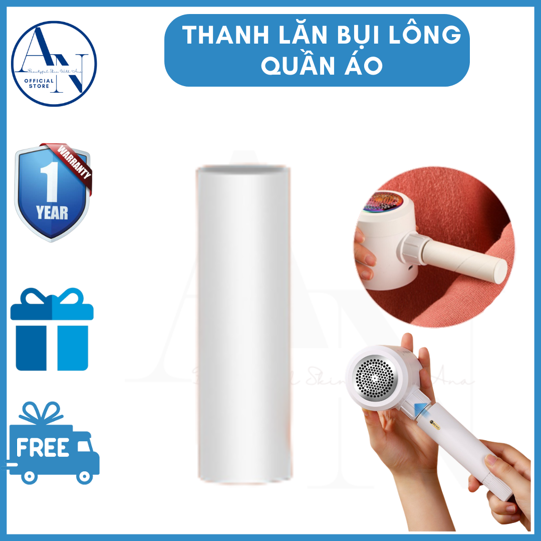 Cuộn Keo lăn bụi máy cắt lông xù quần áo ANA 2in1 cuộn keo
