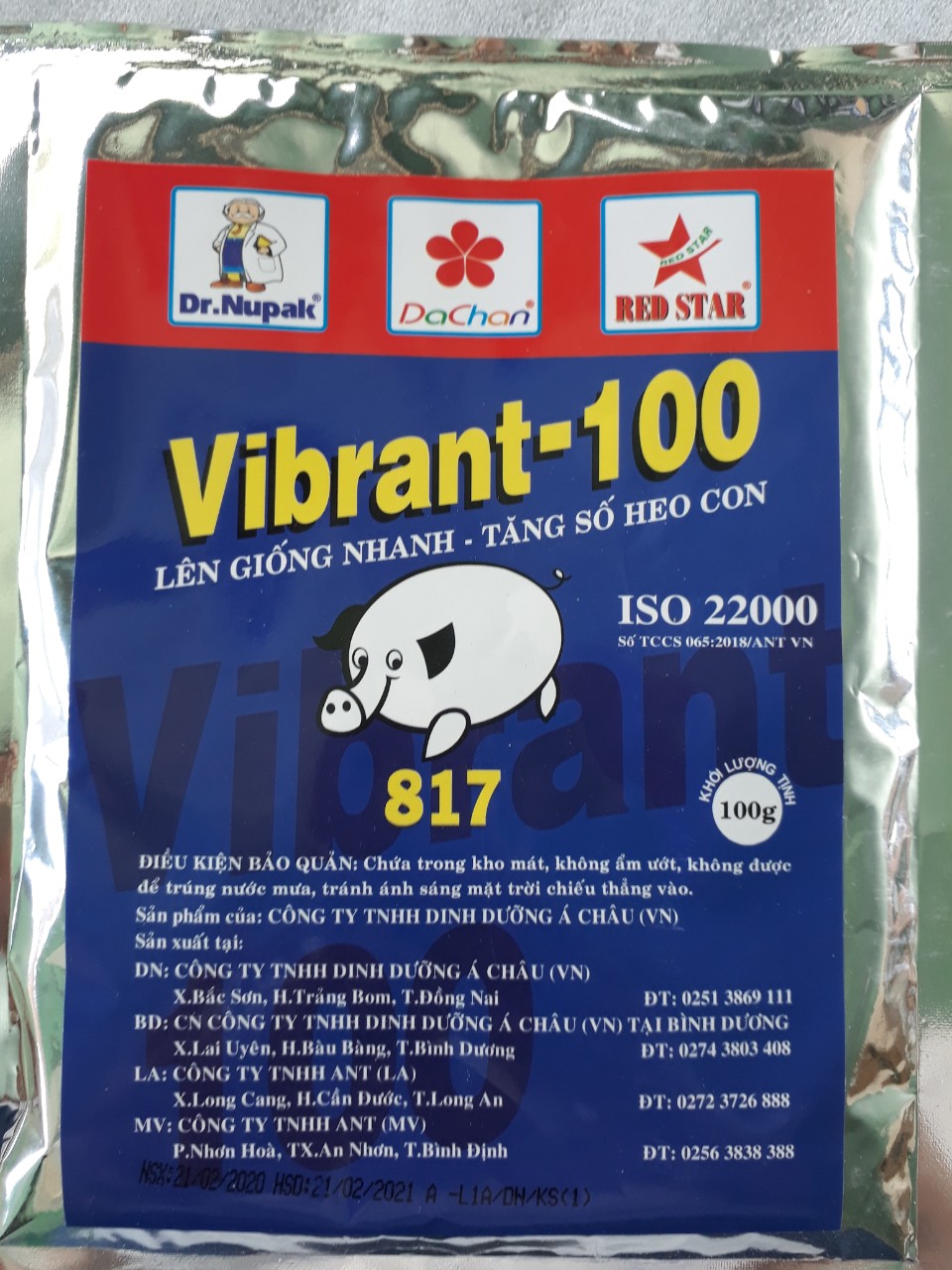 Vibrant 100 , lên giống nhanh, tăng số heo con
