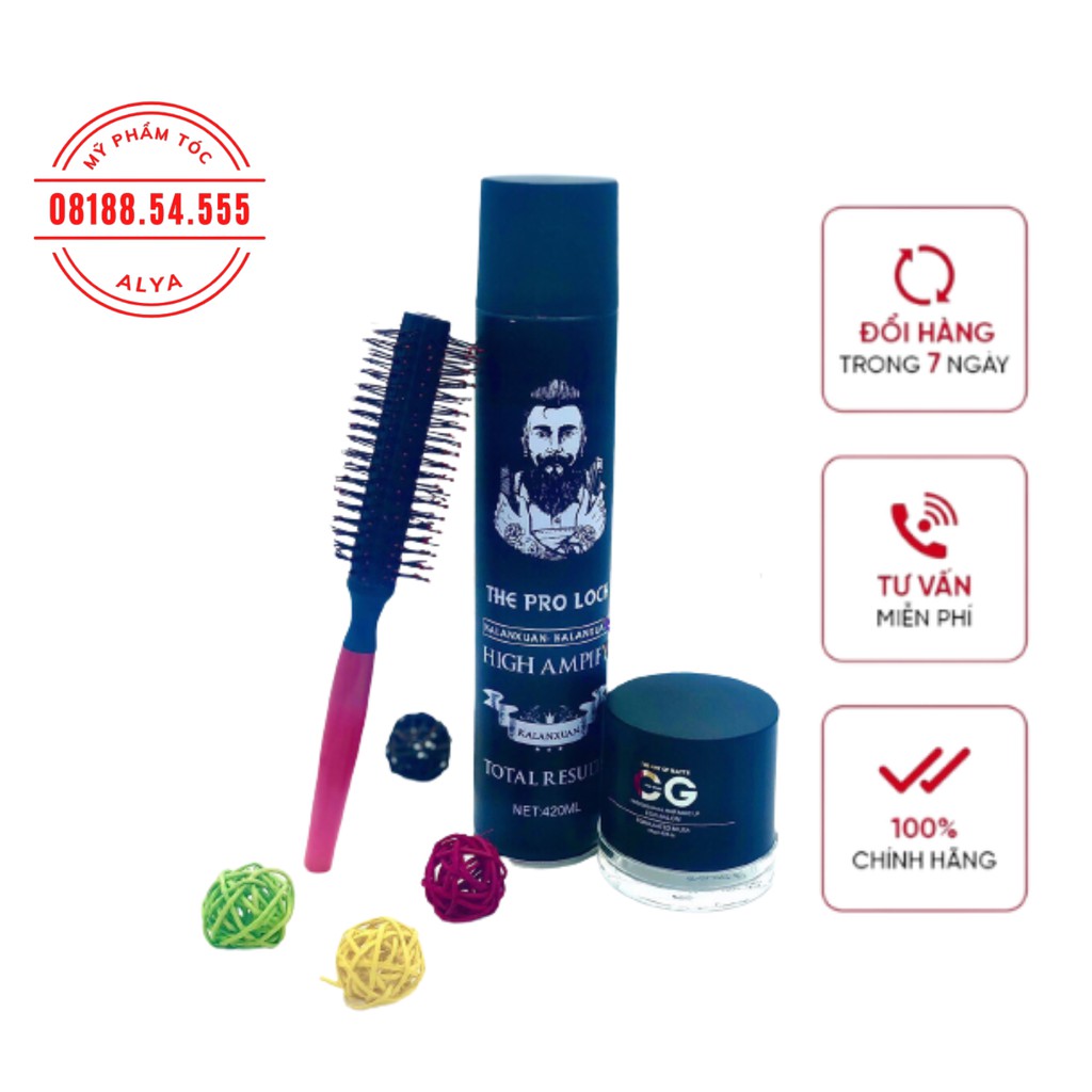Combo gôm sáp the pro lock + wax cg hair matt tạo kiểu giữ nếp cho tóc. - combo gôm sáp