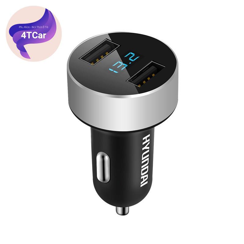Bộ chia tẩu sạc ô tô, xe hơi 2 cổng sạc usb hyundai hy-36