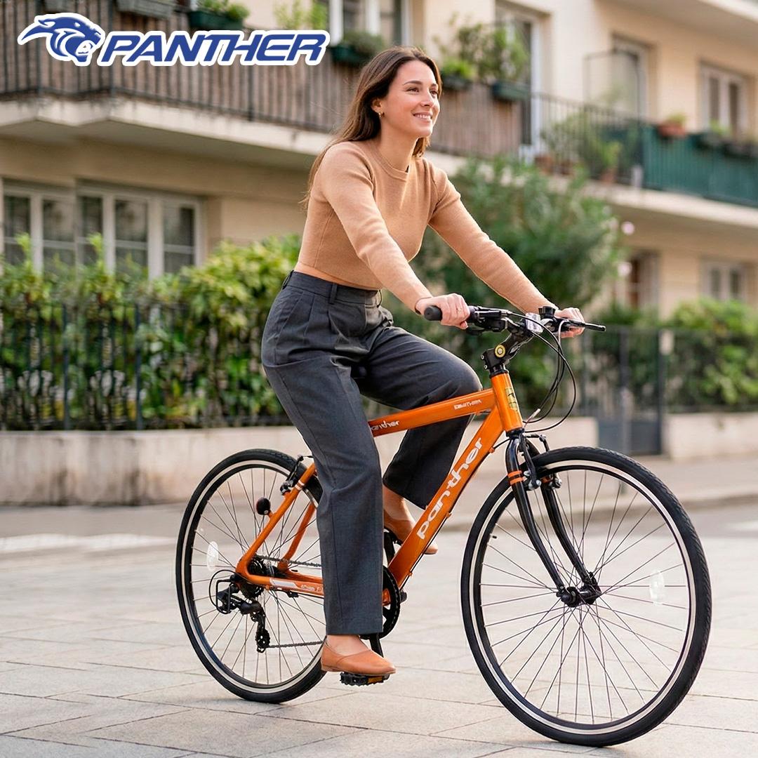 Xe đạp thành thị PANTHER ATHENA 2.0 nhẹ 12kg, khung nhôm, hệ thống truyền động Shimano Tourney TX/Altus, phù hợp chiều cao 165-185cm cho đi làm hàng ngày