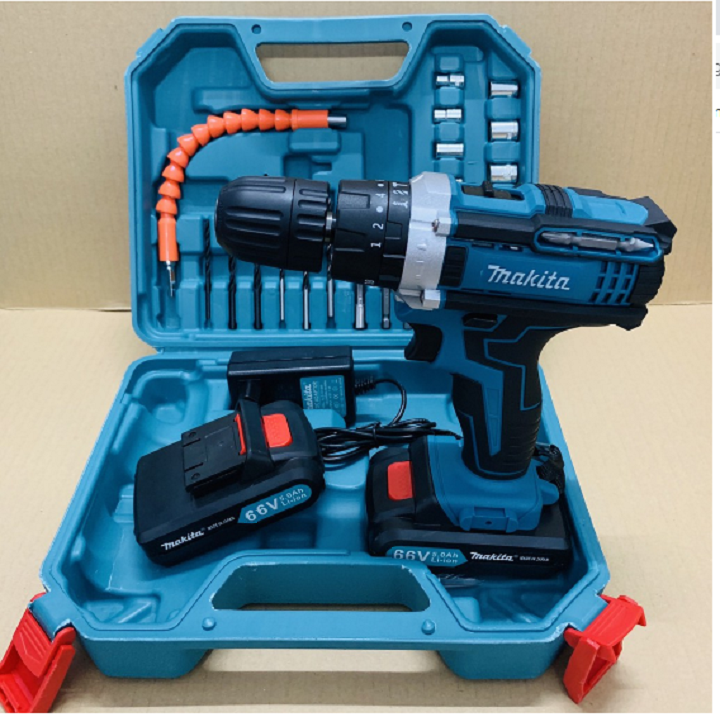 Máy khoan pin , bắt vít trên nhiều bề mặt tường, sắt, gỗ makita 66v
