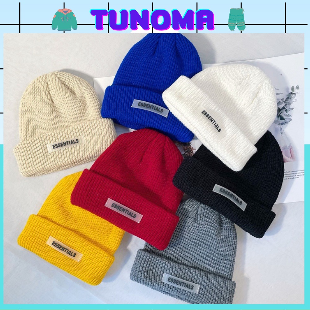 Mũ len Essentials nón Tunoma unisex phong cách Hàn quốc Beanie ML01