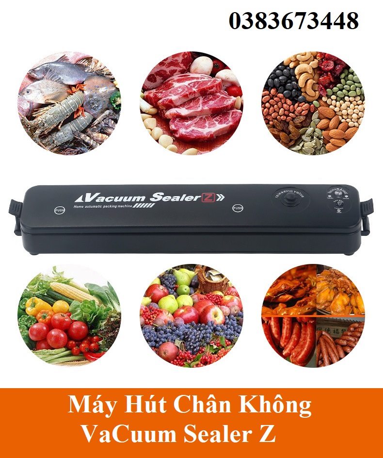 Máy hút chân không thực phẩm Vacuum Sealer Kiêm Máy Hàn Miệng Túi-Bảo hành chính hãng