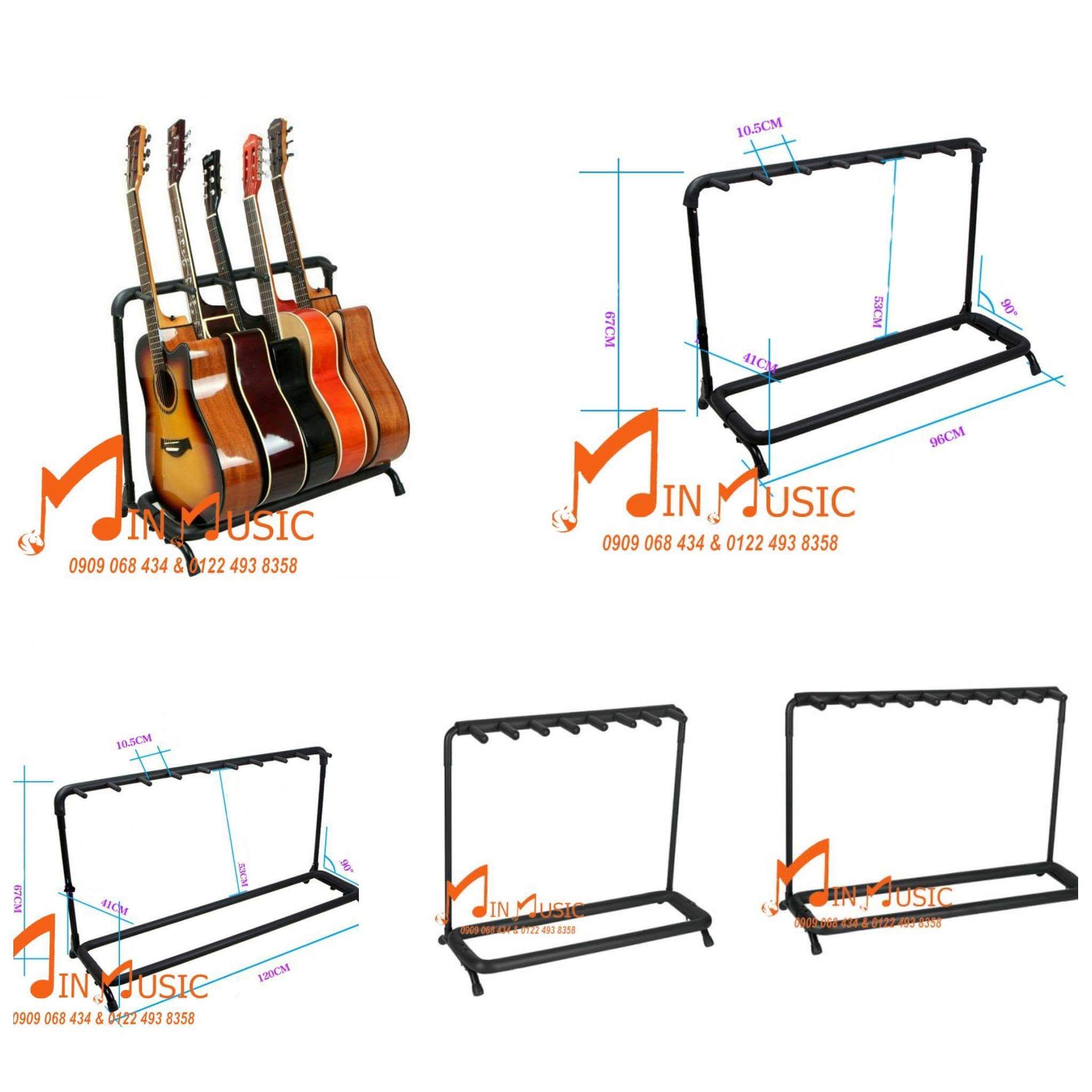 Giá Để Đàn Guitar I Chân để đàn guitar nhiều cây | loại 7 cây
