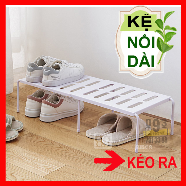 Kệ Đa Năng Chia Ngăn Tủ Giày Dép Tiện Lợi Không Cần Bắt Vít 62 cm