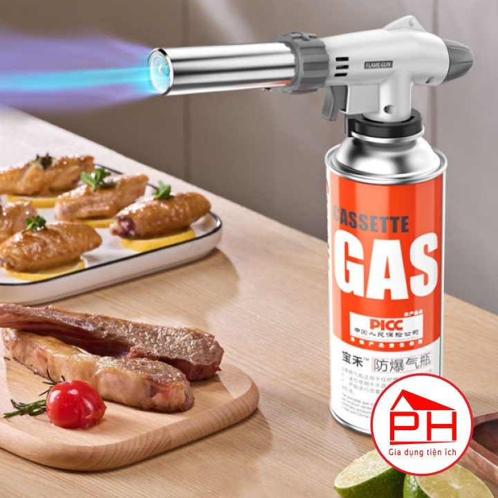 Đầu khò ga mini Flame Gun đèn khò gas cầm tay tự động đánh lửa điều chỉnh nhiệt