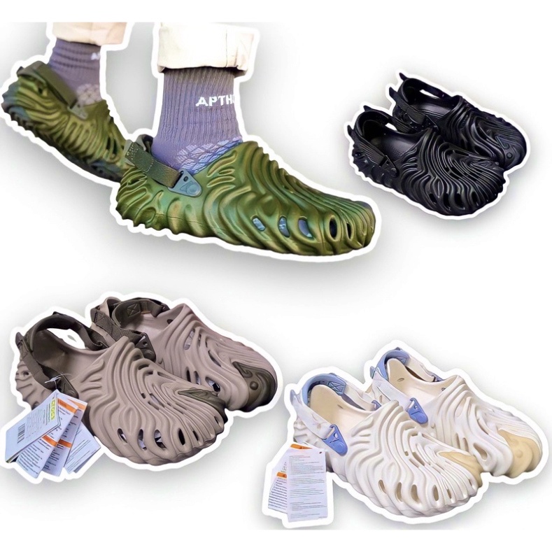 Dép Cross Siêu Thoáng LN37 Dép Bít đầu Dạng Cross Pollex Phù Hơp Cho Nam Tặng Kèm 12 Sticker Đi Biển Chống Trượt Ngoài Trời