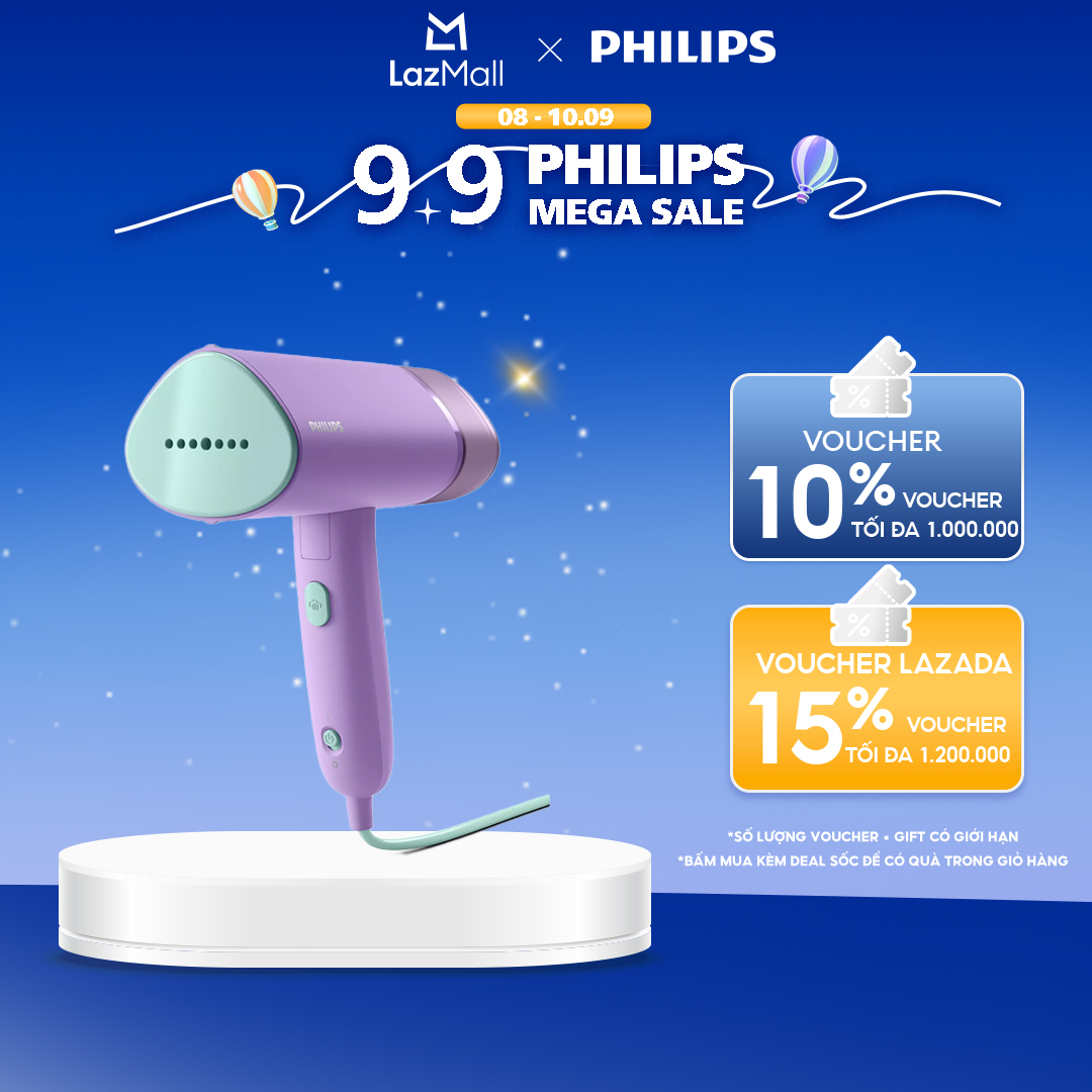 Bàn Ủi Hơi Nước Cầm Tay Philips STH3010/30 - Hàng Phân Phối Chính Hãng