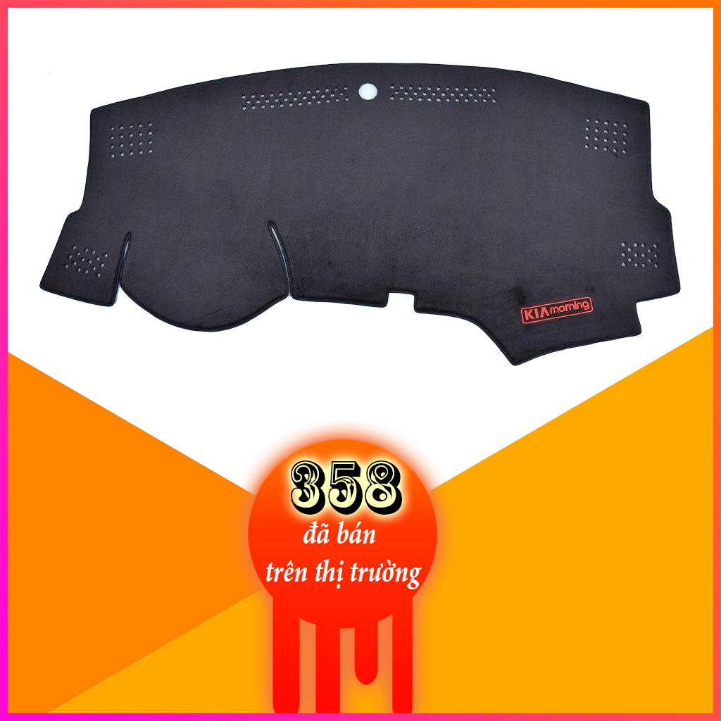 Thảm chống nắng taplo Kia morning lông cừu , đế chống trượt hàng Việt Nam