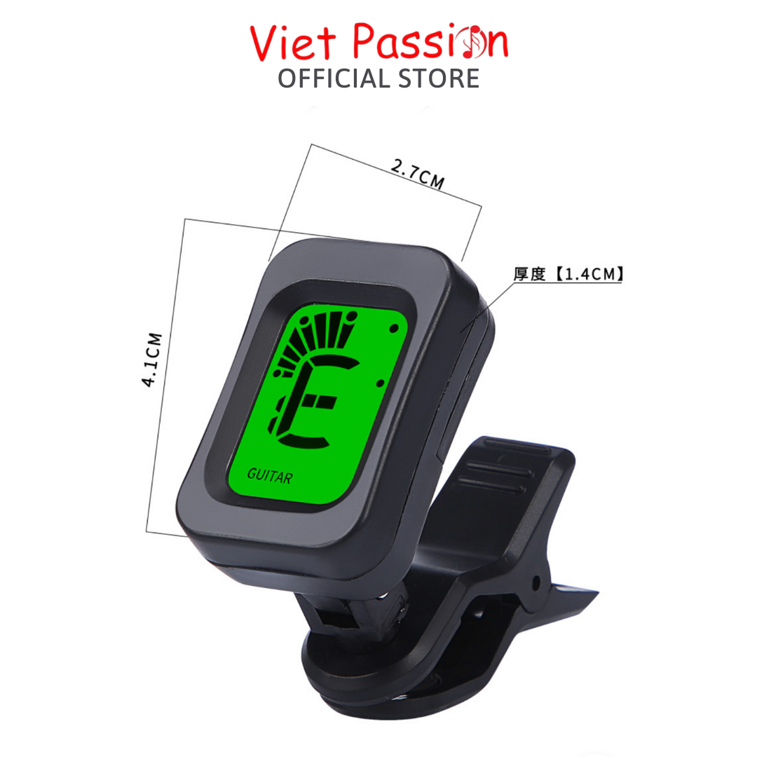 Máy lên dây đàn guitar ukulele violin Tuner guitar ukulele violin chất lượng VietPassion