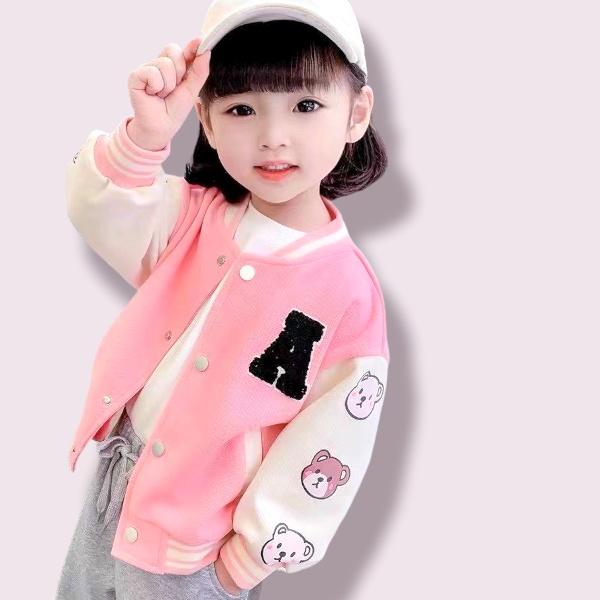 Áo khoác nỉ, áo khoác nỉ bông bé gái từ 16 - 35 kg, chất nỉ cao cấp dày mịn, mẫu mới năm 2022