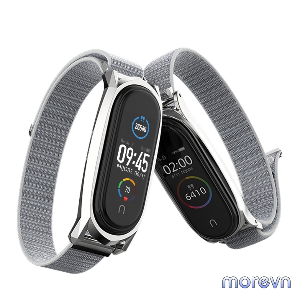 Dây Đeo Mi Band 4, Miband 3 Nylon Viền Cong Plus Mijobs - Dây Đeo Thay Thế Mi Band 3, Miband 4 Nylon (Mijobs)