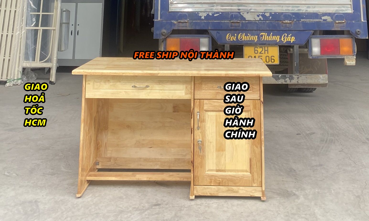 Bàn làm việc văn phòng có hộc kéo HCM