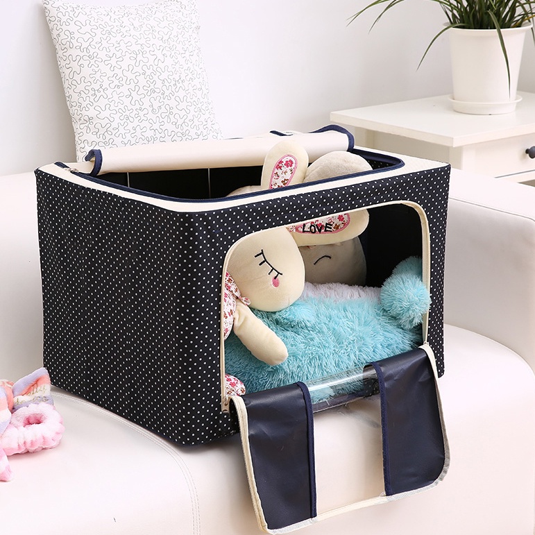Túi Đựng chăn màn quần áo khung sắt kích thước 50x40x33cm