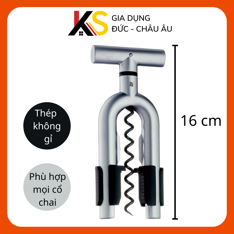 Dụng cụ mở rượu vang WMF sang trọng tinh tế phù hợp tất cả các loại cổ chai WMF Vino Prosecco