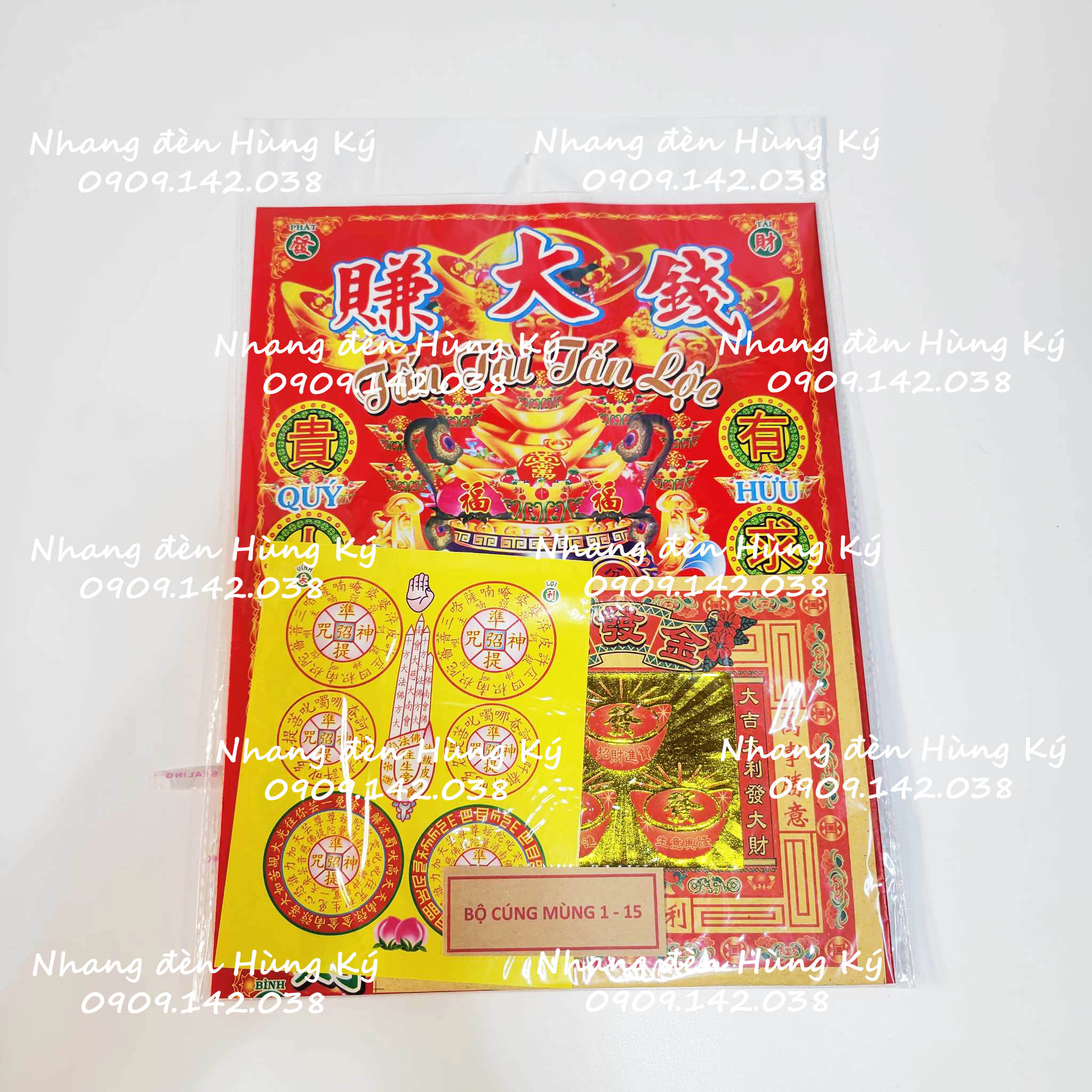 Bộ giấy cúng mùng 1 và 15 hàng tháng