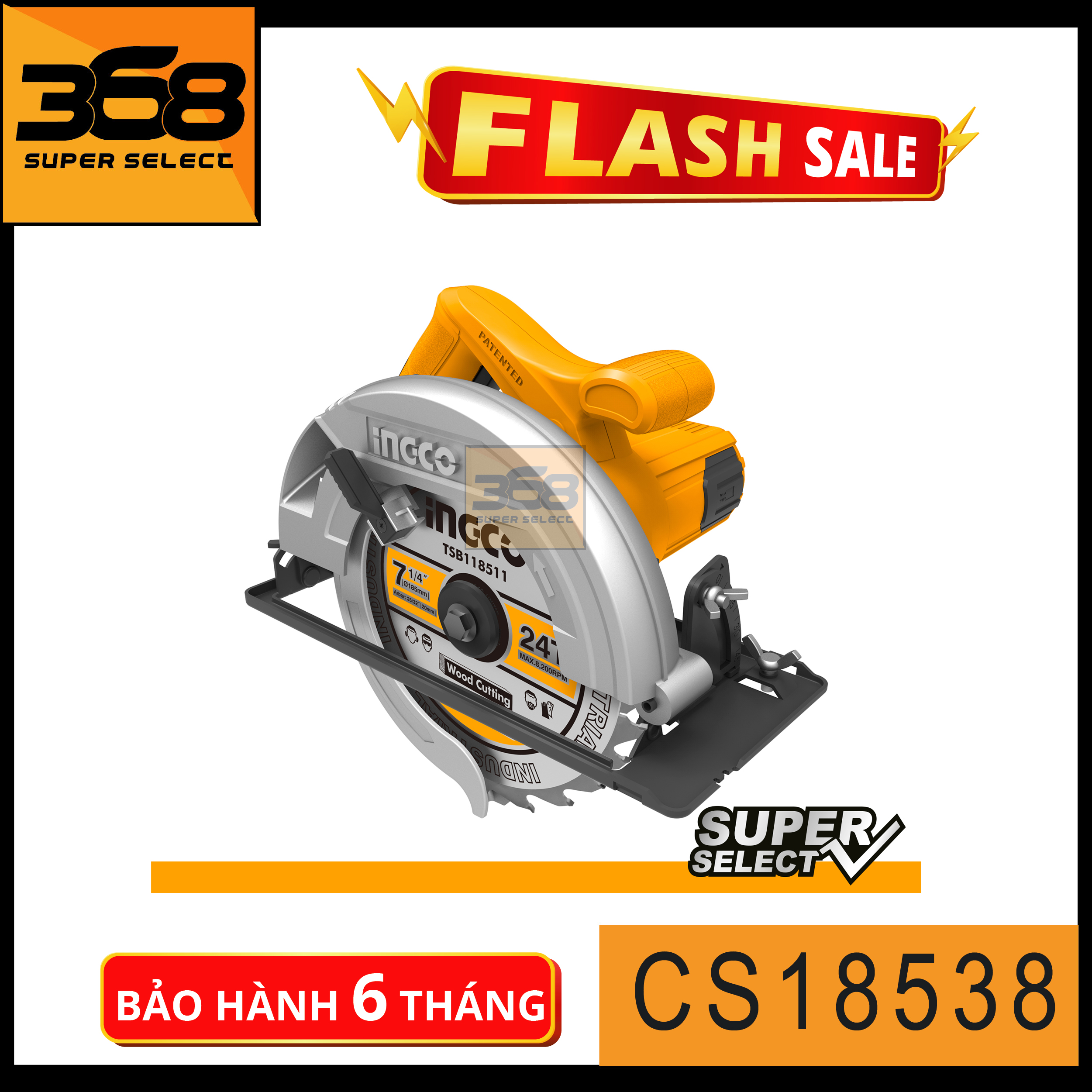 MÁY CƯA ĐĨA INGCO 1400W - 185M CS18538
